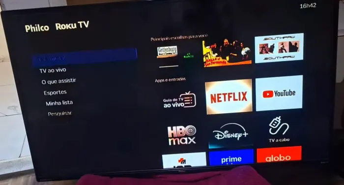 Tv retirar peças