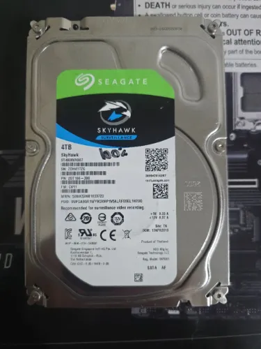 4TB Skyhawk HD Interno Desktop SEAGATE SATA III - ST4000VX007 - 100% Testado & Saudavel