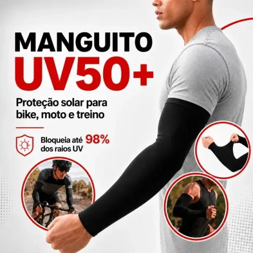 Manguito Manga com Proteção UV  ideal para motoboy e praticas de esportes