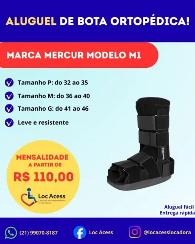 BOTA ROBÓTICA IMOBILIZADORA MERCUR MODELO M1