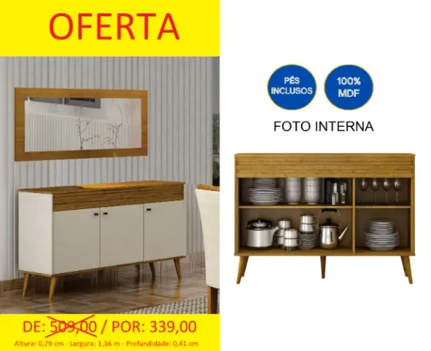 Aparador buffet super ofertão - a pronta entrega