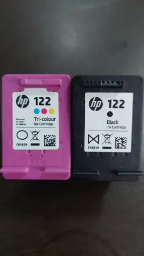 Cartucho HP 122 preto e colorido 12ml original remanufaturado primeira recarga