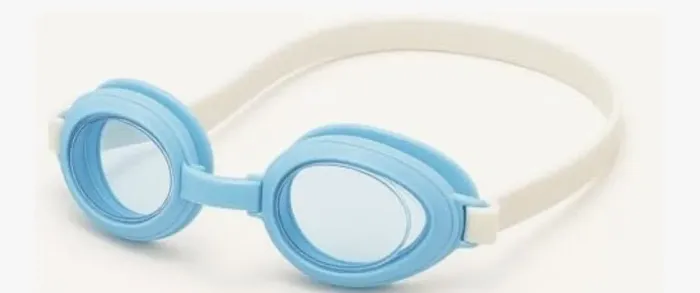 Óculos de natação infantil ajustável azul claro ou vermelho, valor por cada!