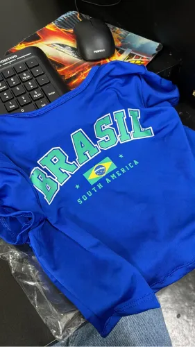 Blusa do Brasil cropped