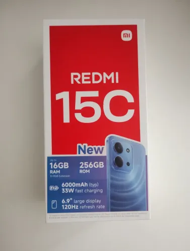 Smartphone Xiaomi Redmi 15c 256GB nunca usado na caixa