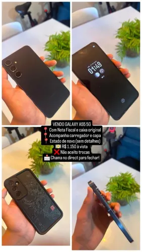 Galaxy A55 128GB Impecável + Nota Fiscal