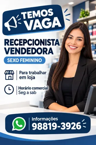Recepcionista vendedora