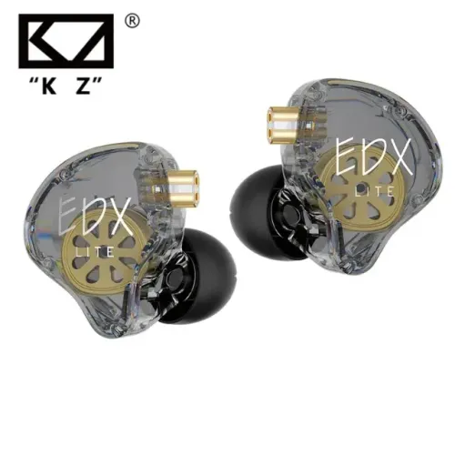 Fone KZ EDX Lite In-Ear Monitor Profissional Cabo Removível Cinza