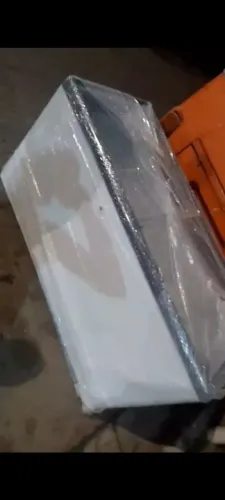 Freezer metal frio tampa de vidro 460 litros