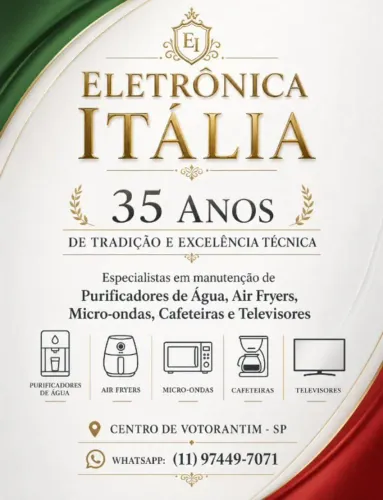Conserto de TVs microondas Air fryers e cafeteiras