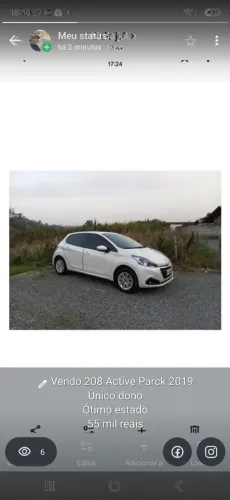 Peugeot 208 Active Pack 1.6 Flex 16V 5P Aut. 2019