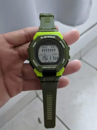 Relógio Masculino Resistente à Água Casio G-Shock Verde 