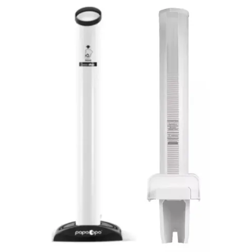 Kit suporte para copos e dispenser de copos descartáveis para loja 
