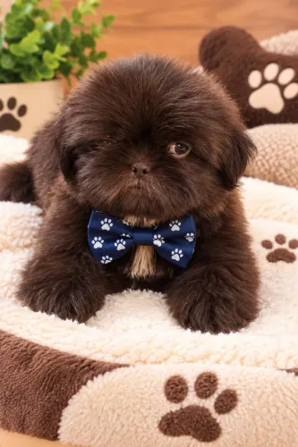 Shih tzu macho chocolate