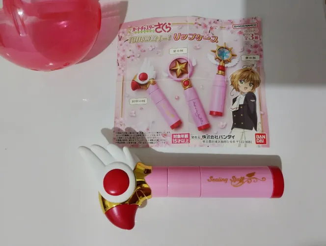 Sakura card captos báculo para lipstick