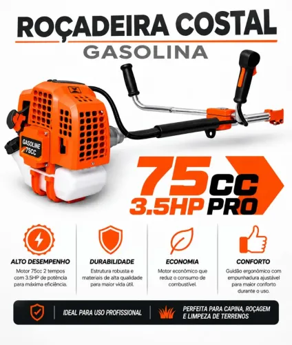 Roçadeira nakasaki 75 cc nova na caixa