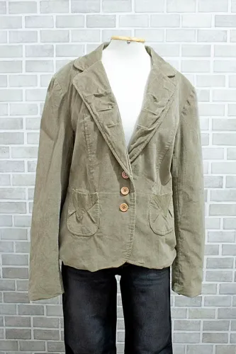 Blazer feminino de veludo com elastano