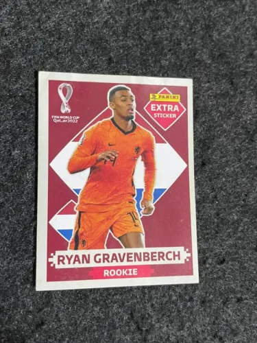 Figurinha extra sticker Ryan Gravenberch Copa do Mundo 2022