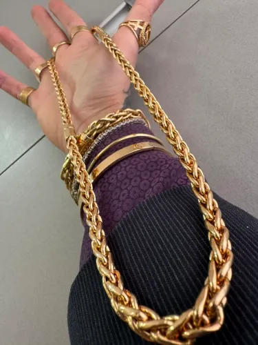 Corrente Palmeira de ouro 59.90g 18k procedência garantia eterna