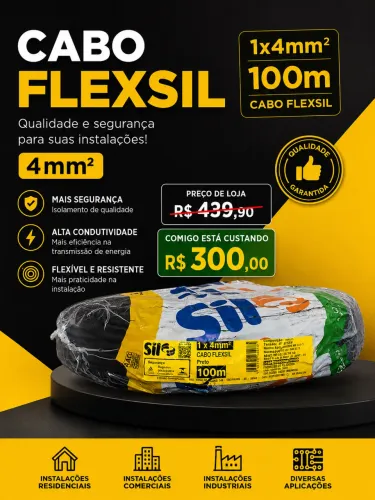 Rolo de fio SIL 4mm 