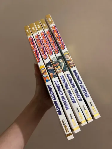 Coleção 5 mangas Naruto Gold