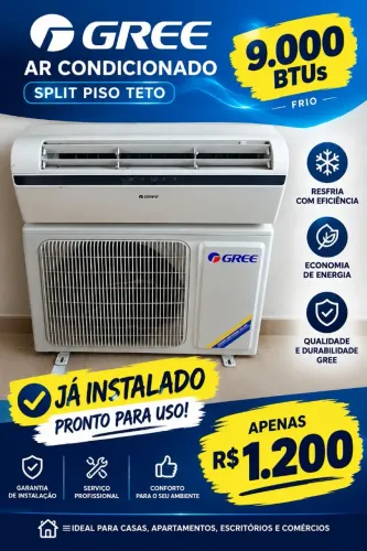 Ar condicionado gree já deixo instalado