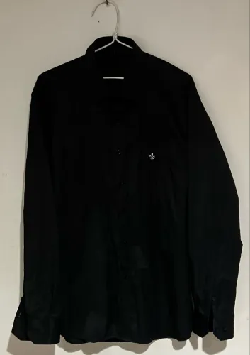 Camisa masculina preta Importada tam 42