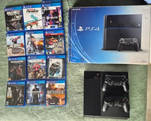 Ps4 + Controles + Jogos