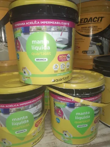 manta liquida branca balde 15kg quartzolit  249,90 a vista 