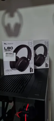 Headset Gamer Wireless Tri-mode Smailwolf L80 - Preto