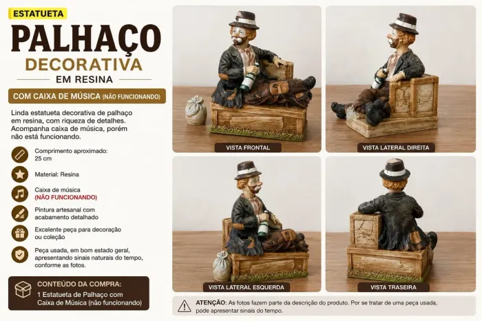 Palhaço bêbado vintage