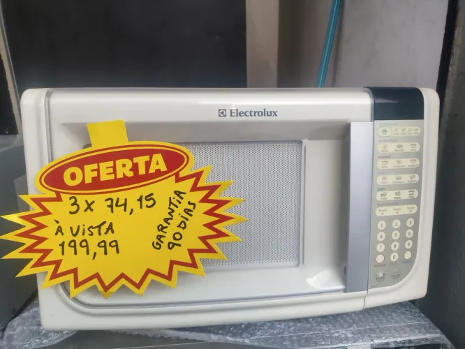 Microondas funcionando perfeitamente
