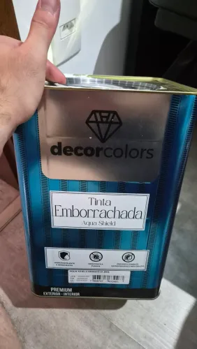 Lata de tinta Decor Colors Branca Emborrachada 21,5 KG