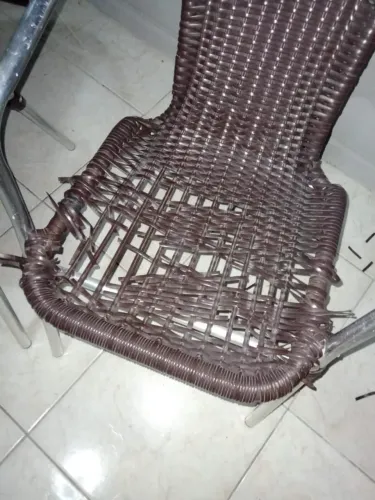 Cadeiras de Pátio com vime