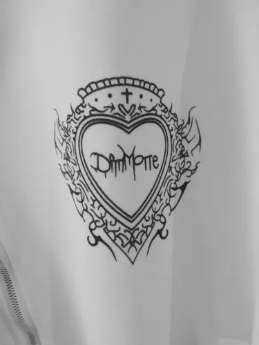 jaqueta dimmoire dupe preto e branco - tamanho g jirai kei