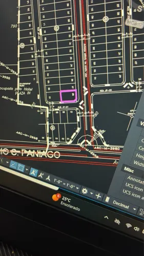 Terreno esquina em Avenida 340m2
