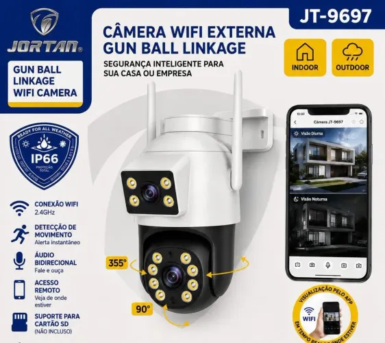 Câmera WiFi inteligente 