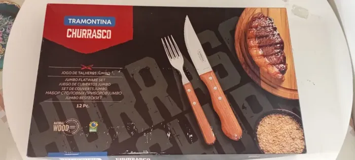 Jogo De Talheres Tramontina Churrasco Jumbo 12 Peças