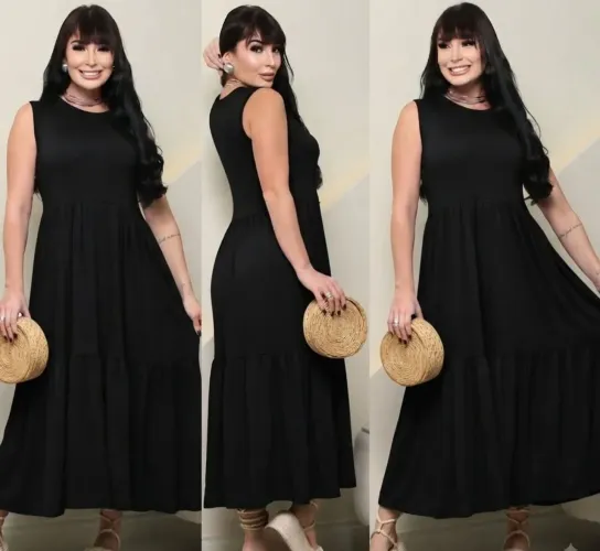 Vestido maravilhoso disponível no tecido malha com caimento perfeito.