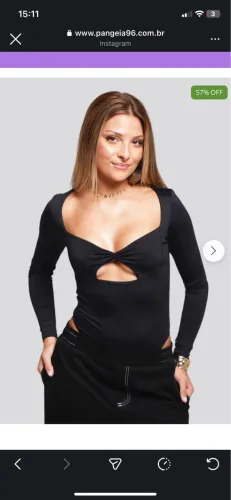 body amanda pangeia na cor VERMELHA, tamanho P