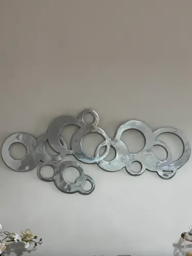 Escultura metálica decoração de parede