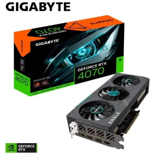 Placa de Video Gigabyte GeForce RTX 4070 Eagle OC, 12Gb