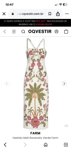 Vestido midi farm