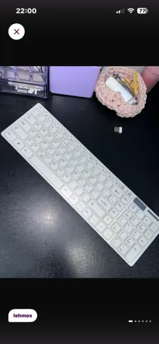 Teclado sem fio Lebox branco