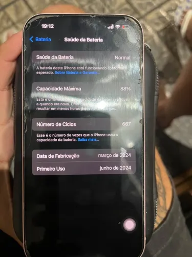 iPhone 15 aceito cartão de crédito detalhes só na película 
