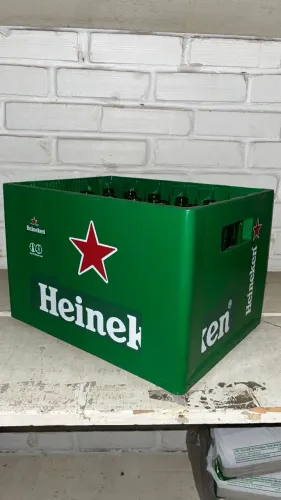 Lote 8 Caixas Plásticas Heineken para Long Neck 330ml