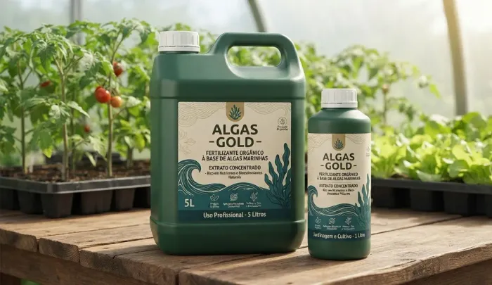 Fertilizante Orgânico À Base De Algas Marinhas Concentrado 5L