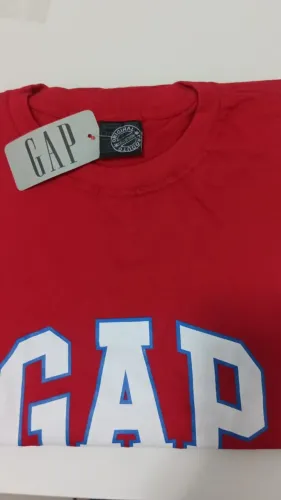 camiseta Gap vermelha m manga comprida wpp:43. *