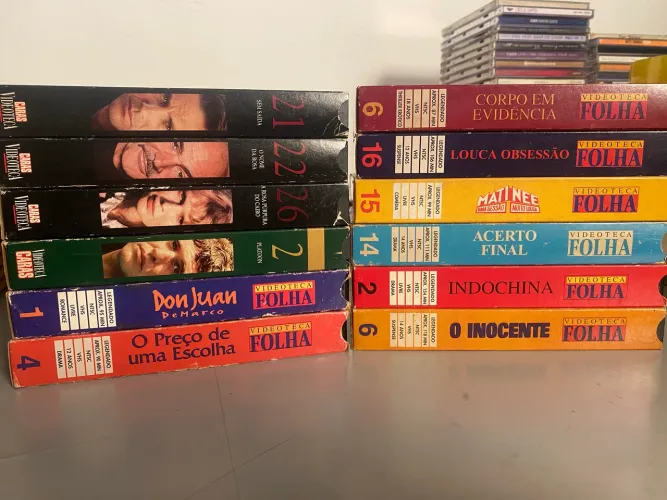 Lote VHS 12 Filmes Originais Sem Bolor e Fitas Testadas Funcionando