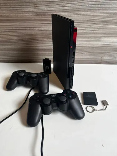 PS2 SLIM + 2 CONTROLES + VÁRIOS JOGOS!
